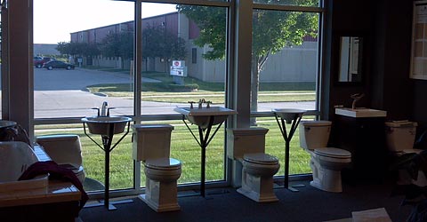 Showroom product display 4625 6th St. SW Cedar Rapids, IA