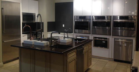 Showroom product display 602 E Montecito Santa Barbara, CA