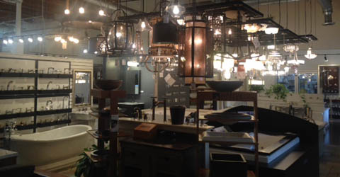 Showroom product display 602 E Montecito Santa Barbara, CA