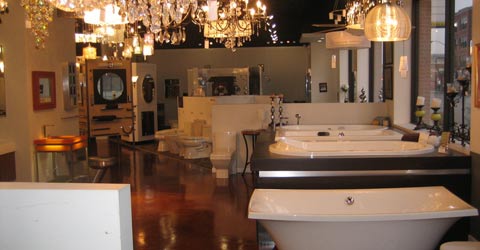 Showroom product display 3914 N Western Ave Chicago, IL