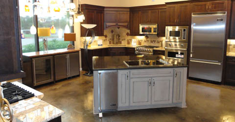Showroom product display 16590 South I-45, Suite 100 The Woodlands, TX