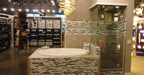 Showroom product display 16590 South I-45, Suite 100 The Woodlands, TX