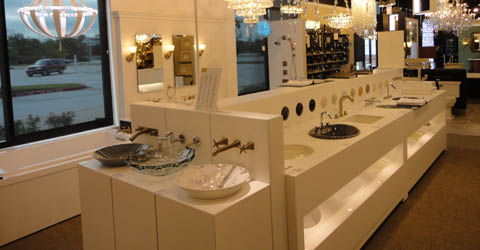 Showroom product display 16590 South I-45, Suite 100 The Woodlands, TX
