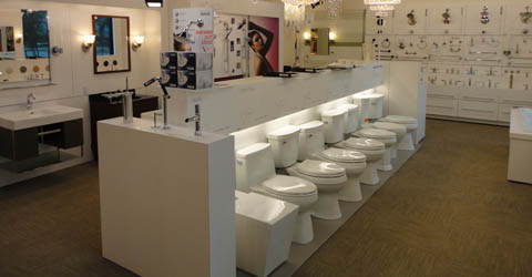 Showroom product display 16590 South I-45, Suite 100 The Woodlands, TX